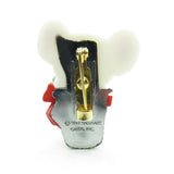 Hallmark mouse in thimble Christmas lapel pin