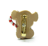 Vintage 1982 Hallmark Cards koala bear with candy cane pin