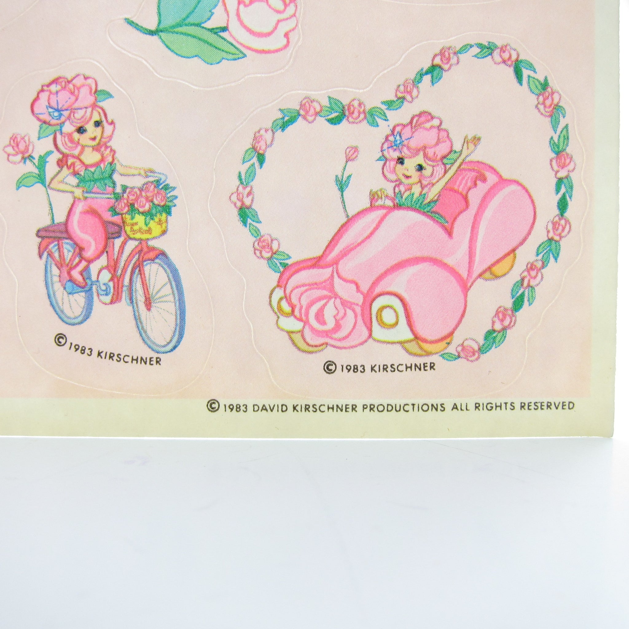 Rose Petal Scratch 'n' Sniff Stickers Vintage 1983 Unused Rose