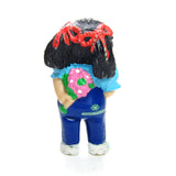 Cabbage Patch Kids girl in overalls figurine