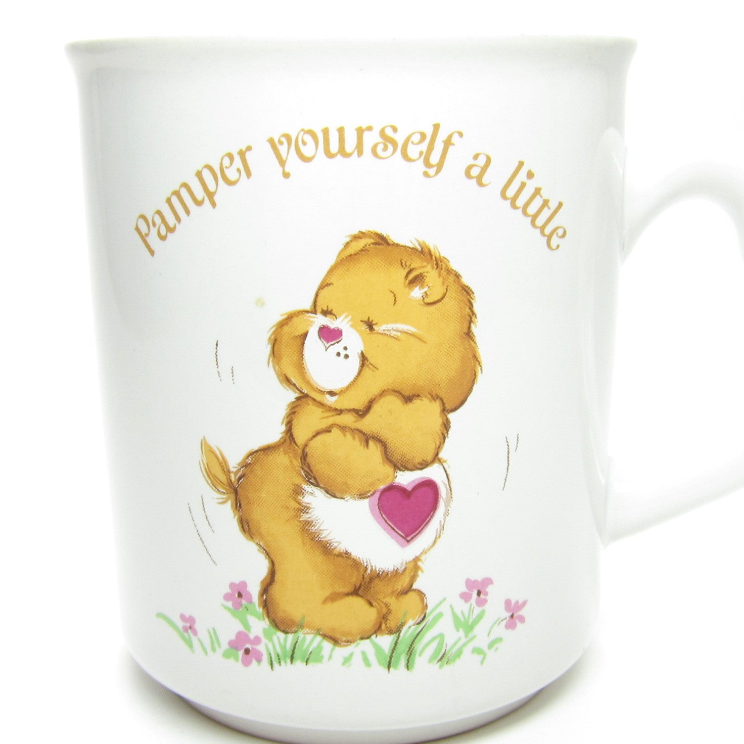 Care Bears Mug Tenderheart Bear Cup Pamper Yourself a Little