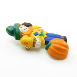 Hallmark scarecrow lapel pin with pumpkin and crow