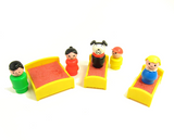 Play Family Little People toys with beds and dog