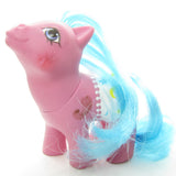 Baby Starburst Baby Fancy Pants G1 My Little Pony with scratched cheek blush and marker writing
