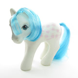 Fifi My Little Pony with blue hair, pink bows