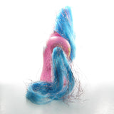 Stardancer with pink glitter body, blue hair with pink tinsel