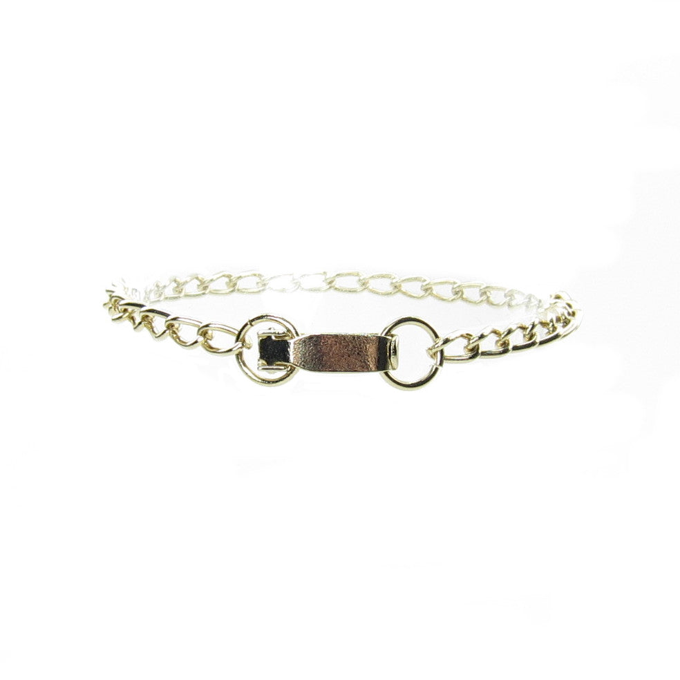 Gold charm bracelet for Strawberry Shortcake enamel charms