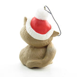 Cat with Santa hat Hallmark Christmas ornament