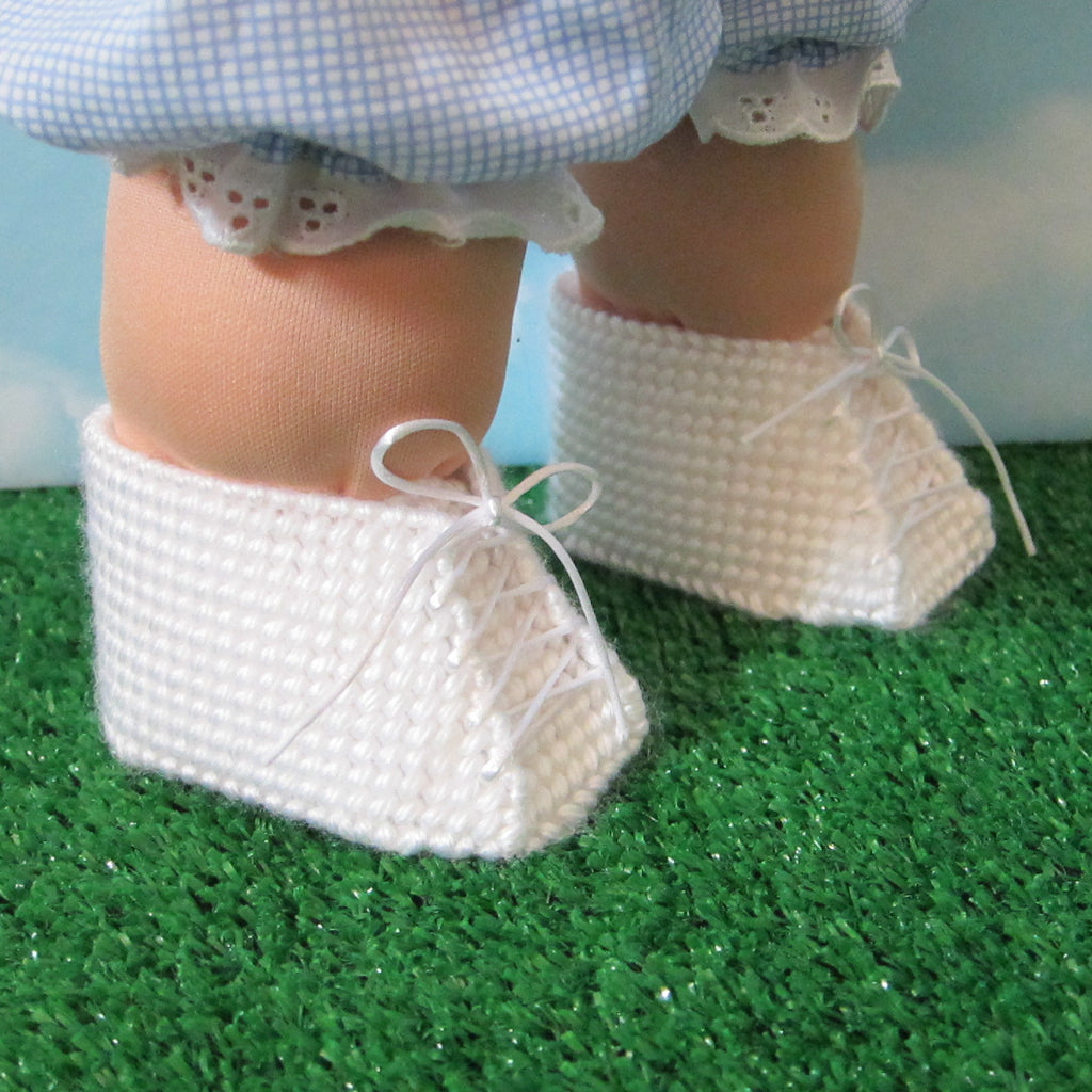 Plastic Canvas Baby Doll Shoes for Cabbage Patch Kids Dolls