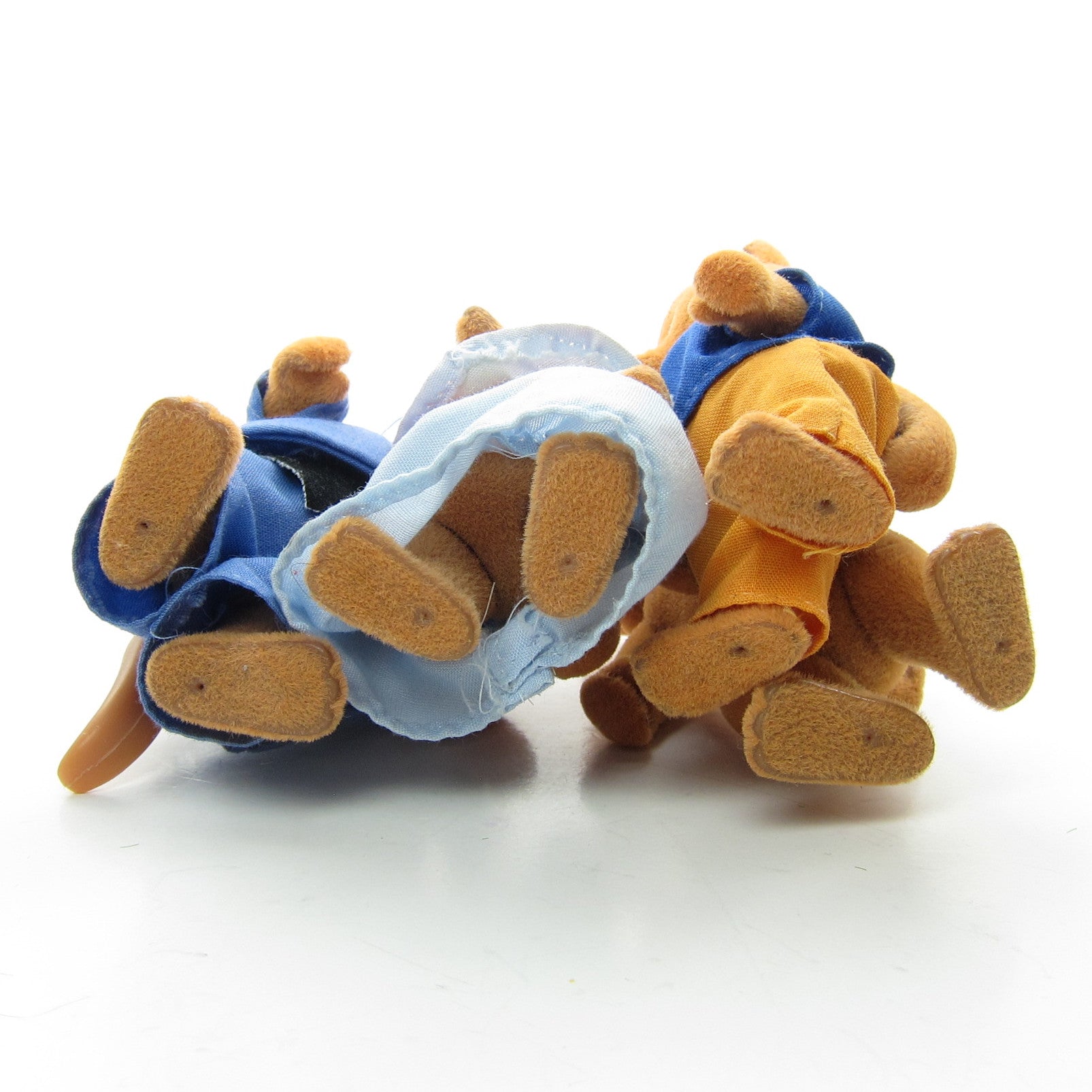 Fanny Fox's Family Vintage Maple Town Flocked Fox Family | Brown