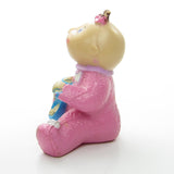 Cabbage Patch Kids Preemie girl eating cereal miniature figurine