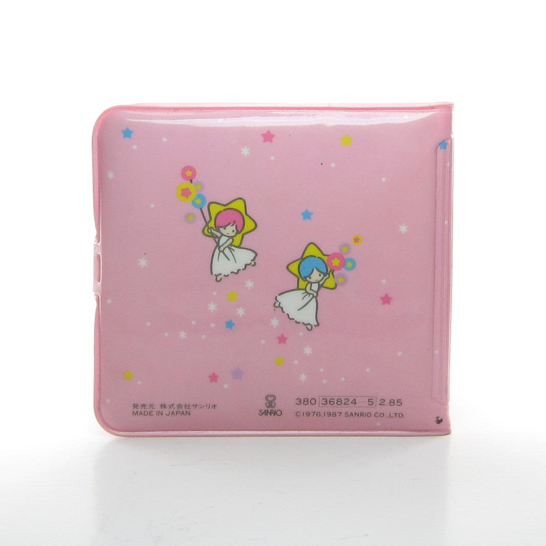 Little Twin Stars Wallet Coin Purse 1987 Pink Vinyl Brown Eyed
