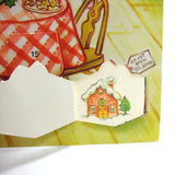 Vintage 1982 Strawberry Shortcake Christmas Advent calendar door