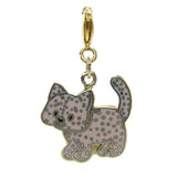 Custard cat enamel charm for Strawberry Shortcake charm bracelet