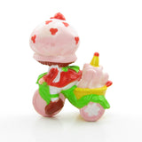 Vintage 1984 Strawberry Shortcake Riding a Tricycle miniature figurine