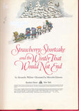 Strawberry Shortcake book title page with Wite-Out and writing