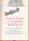 Strawberry Shortcake book title page with Wite-Out and writing