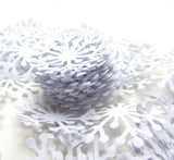 Snowflake Paper Die Cuts Confetti for Scrapbooking Embellishments and Winter Weddings