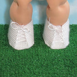 Handmade plastic canvas Cabbage Patch Kids doll shoes