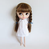 White nightgown or shift dress for Blythe and Pullip dolls