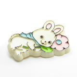 Hallmark Cards Easter bunny pin with flower