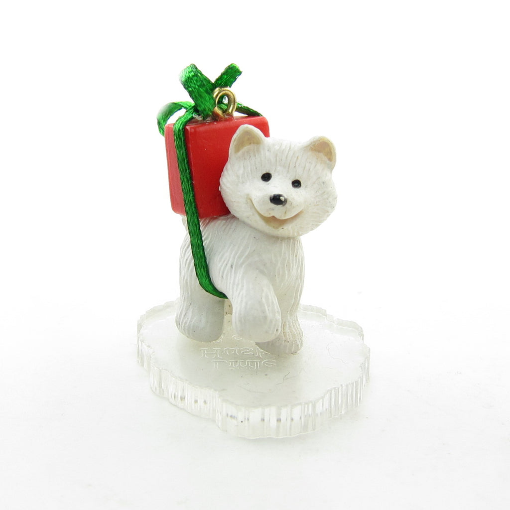 Little Husky Frosty Friends Vintage 1990 Miniature Hallmark Ornament