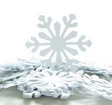 White paper snowflakes card making confetti