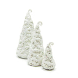 Snowflake trees polymer clay miniature figurines