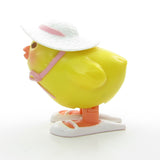 Easter wind-up chick in straw hat Hallmark toy