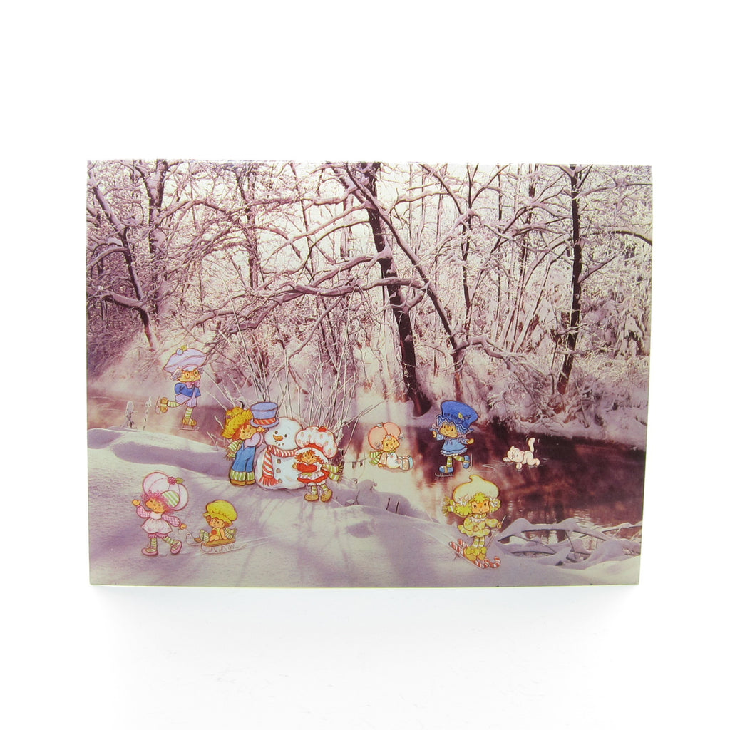 Snowy Woods Strawberry Shortcake Christmas & New Year's Card