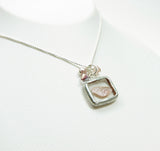 Pink fairy flower girl necklace