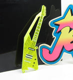 Yellow plastic electric guitar for The Misfits Stormer Jem doll
