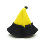 Barbie Skipper yellow black 1960's masquerade costume hat