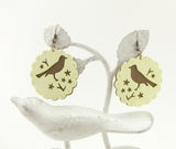 Bird on Branch Earrings