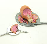 Miniature ham on the bone for Christmas or Easter dinner